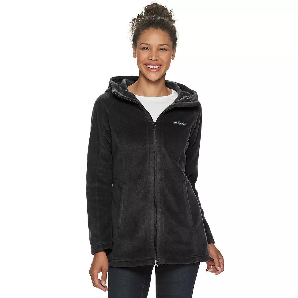 Women's Columbia Benton Springs Fleece Hooded Jacket, Size: Medium, Black Product Image