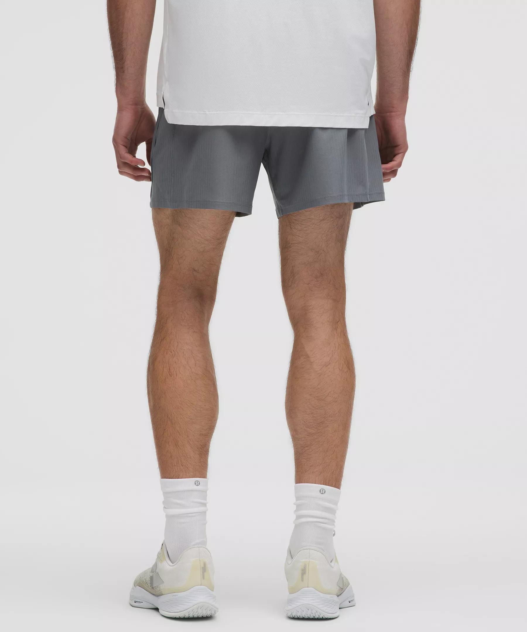 Striped Mesh Tennis Short 5" Product Image