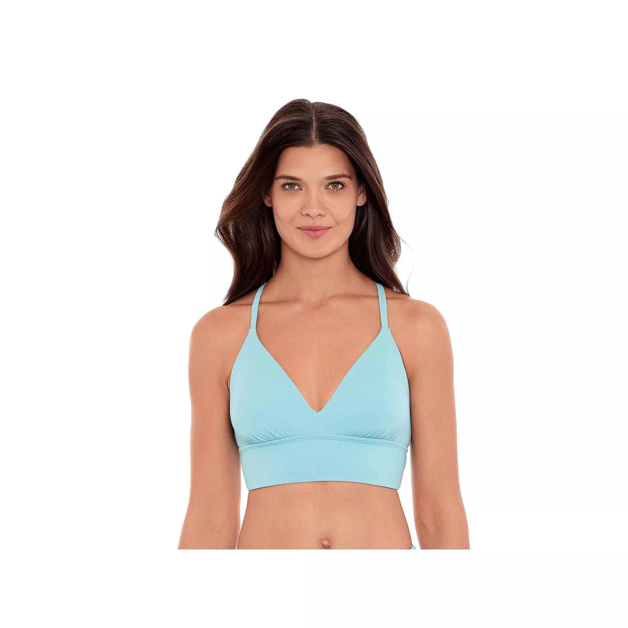 Women's Eco Beach Long Line Bralette Swim Top, Size: Large, Swell Skin Product Image