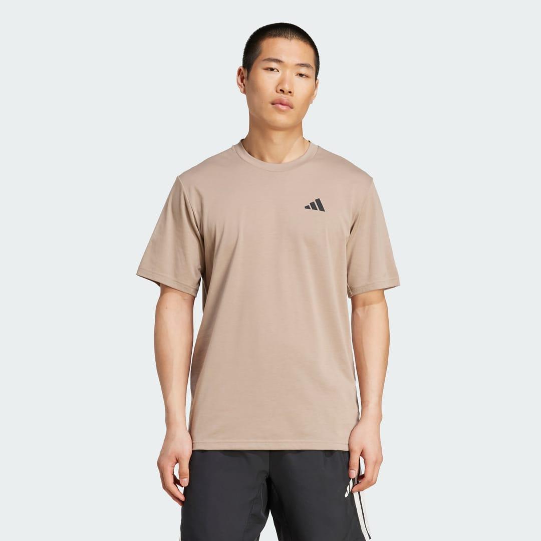 adidas Train Essentials Feelready Training Tee Aurora Plum XL Mens Product Image