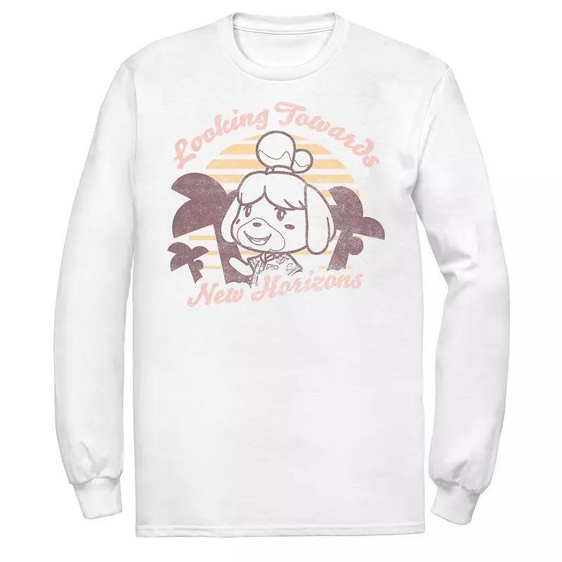 Men's Animal Crossing: New Horizons Isabelle Sunset Tee, Size: XXL, White Product Image