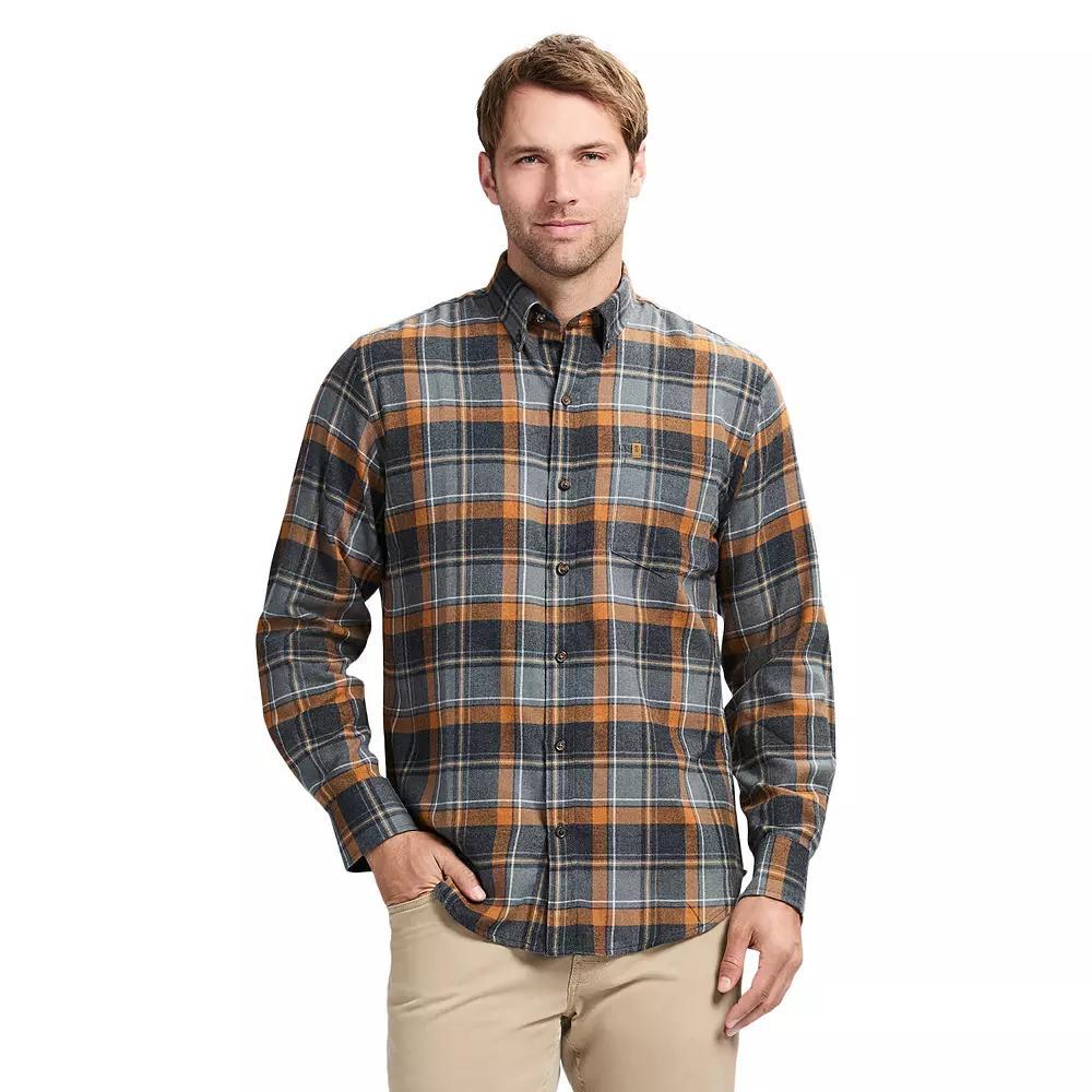 Mens IZOD Stratton Flannel Long Sleeve Button Down Shirt Product Image