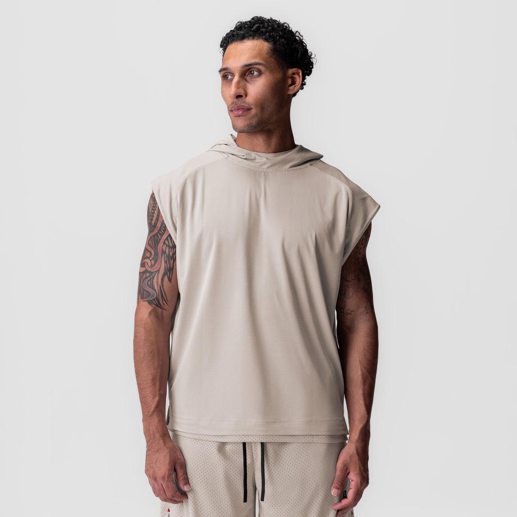 0983. Reversible 2-in-1 Cutoff Hoodie - Slate Grey Product Image