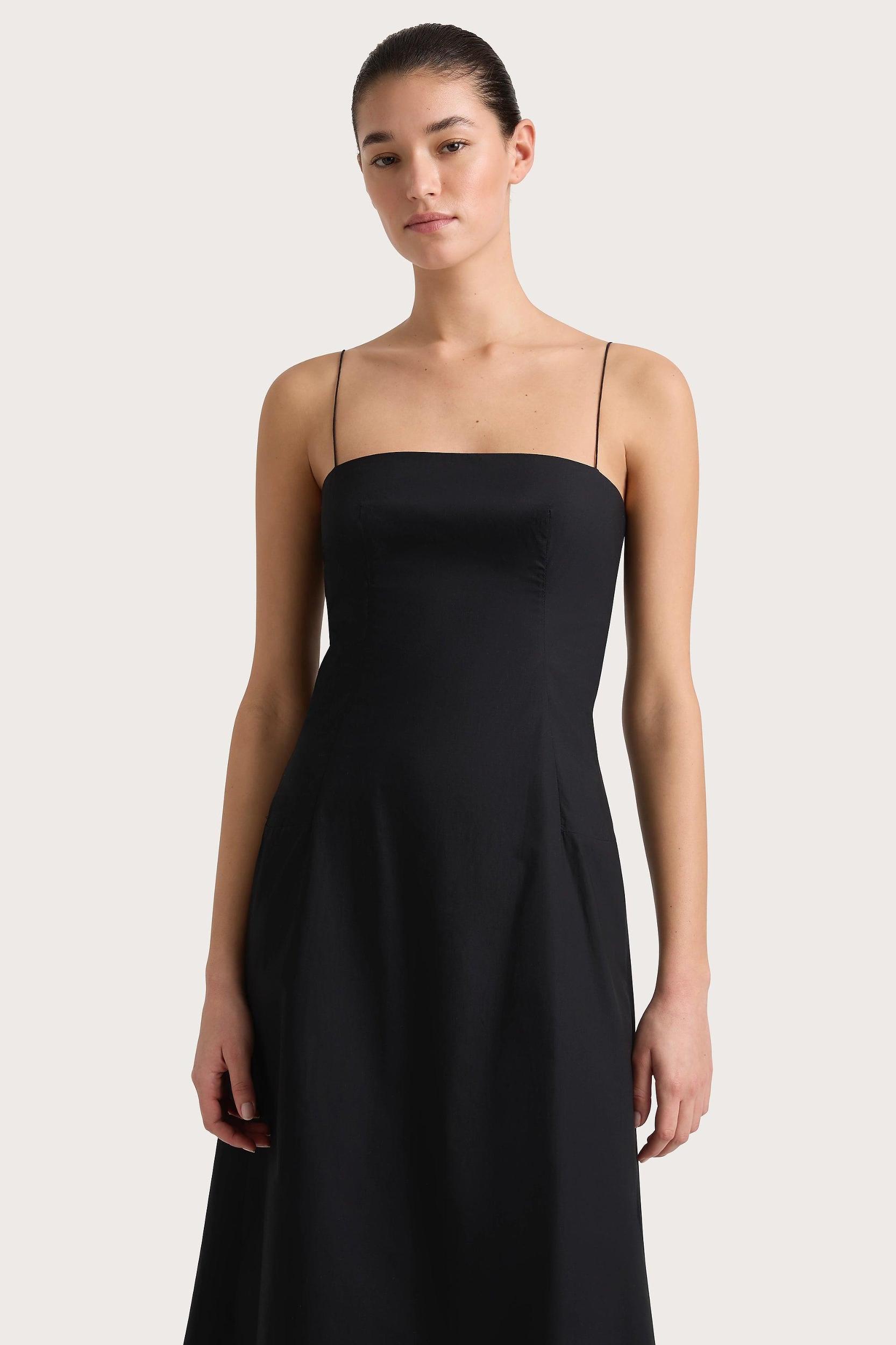 Ostano Midi Dress Black Product Image