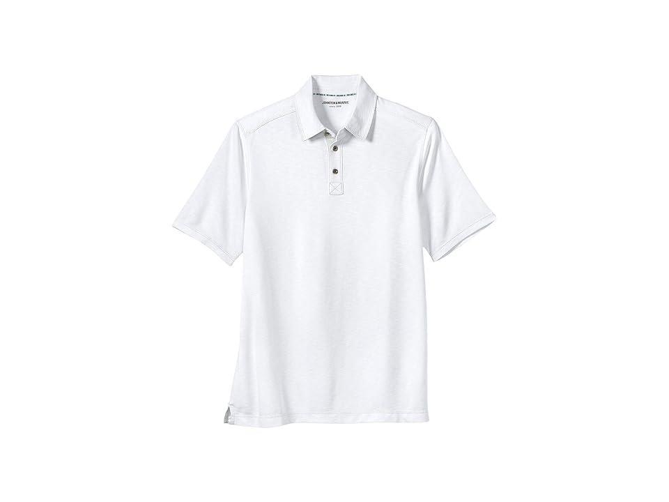 Johnston  Murphy Vintage Slub Short Sleeve Polo Shirt Product Image