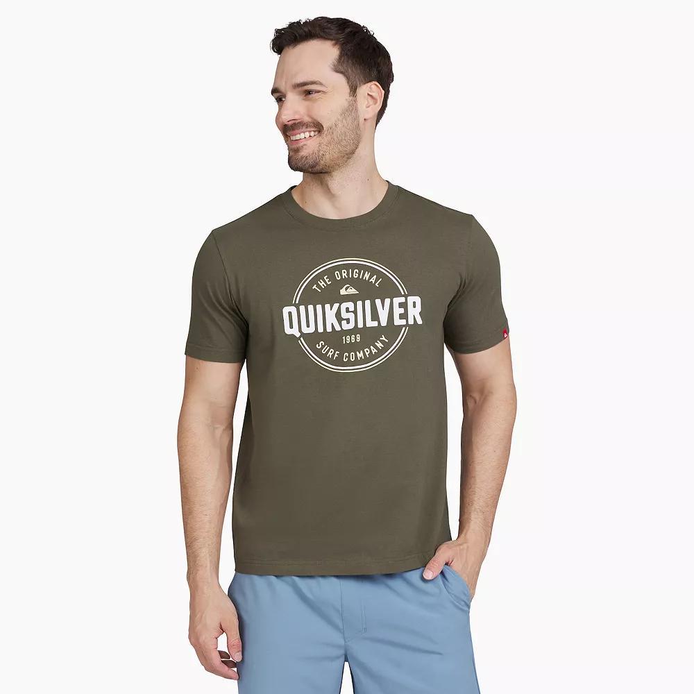 Men's Quiksilver Short Sleeve Graphic Tee, Size: XXL, Four Leaf Green Product Image