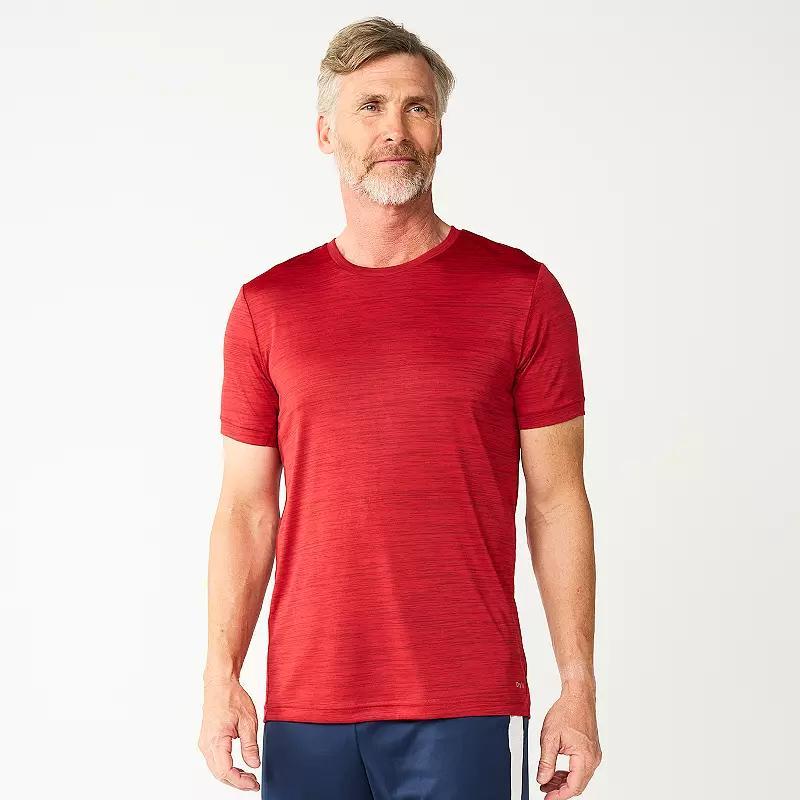 Men's Tek Gear® Dry Tek Tee, Size: Small, Dress Blues Black Product Image