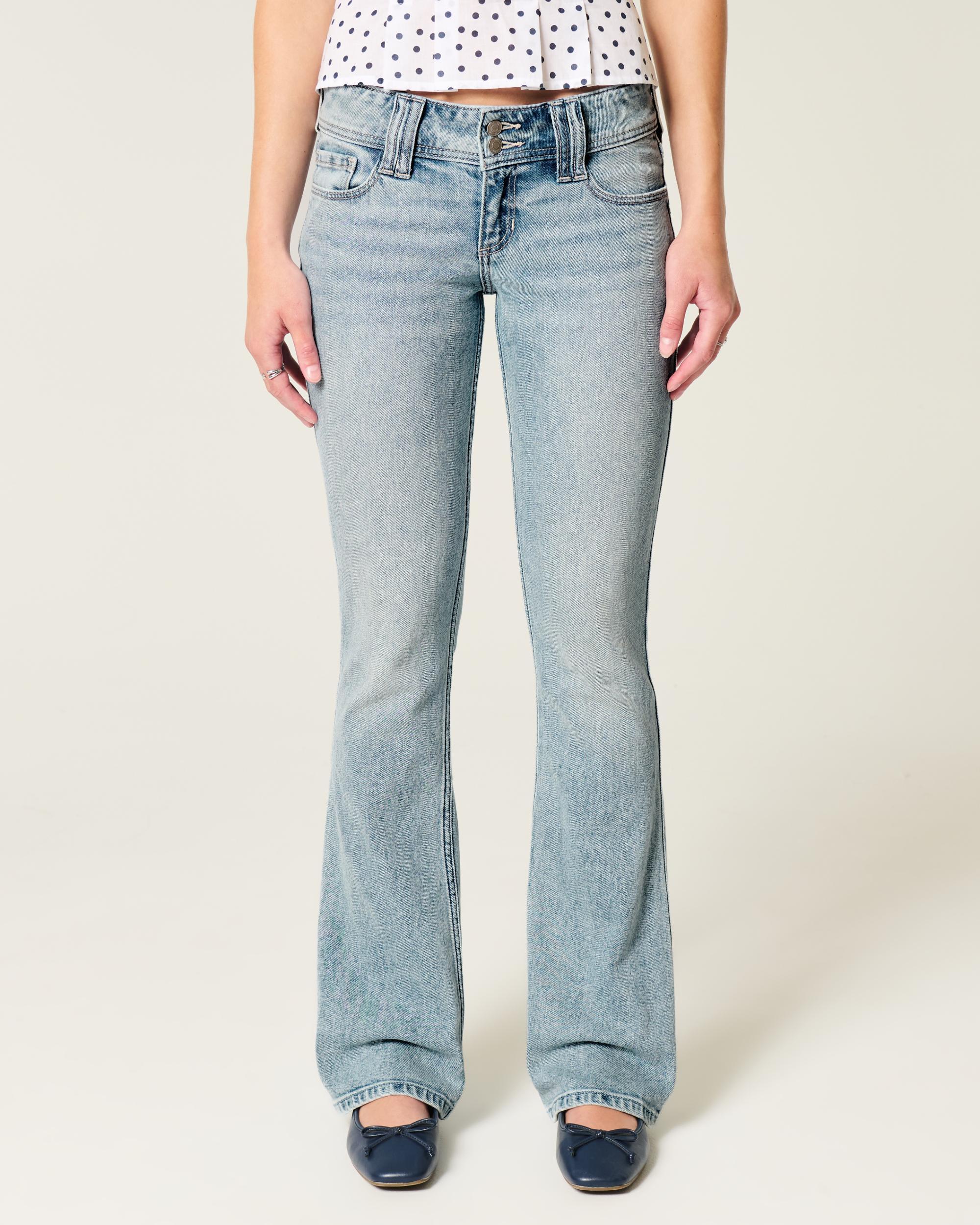 Low-Rise Light Wash Boot Jeans Product Image