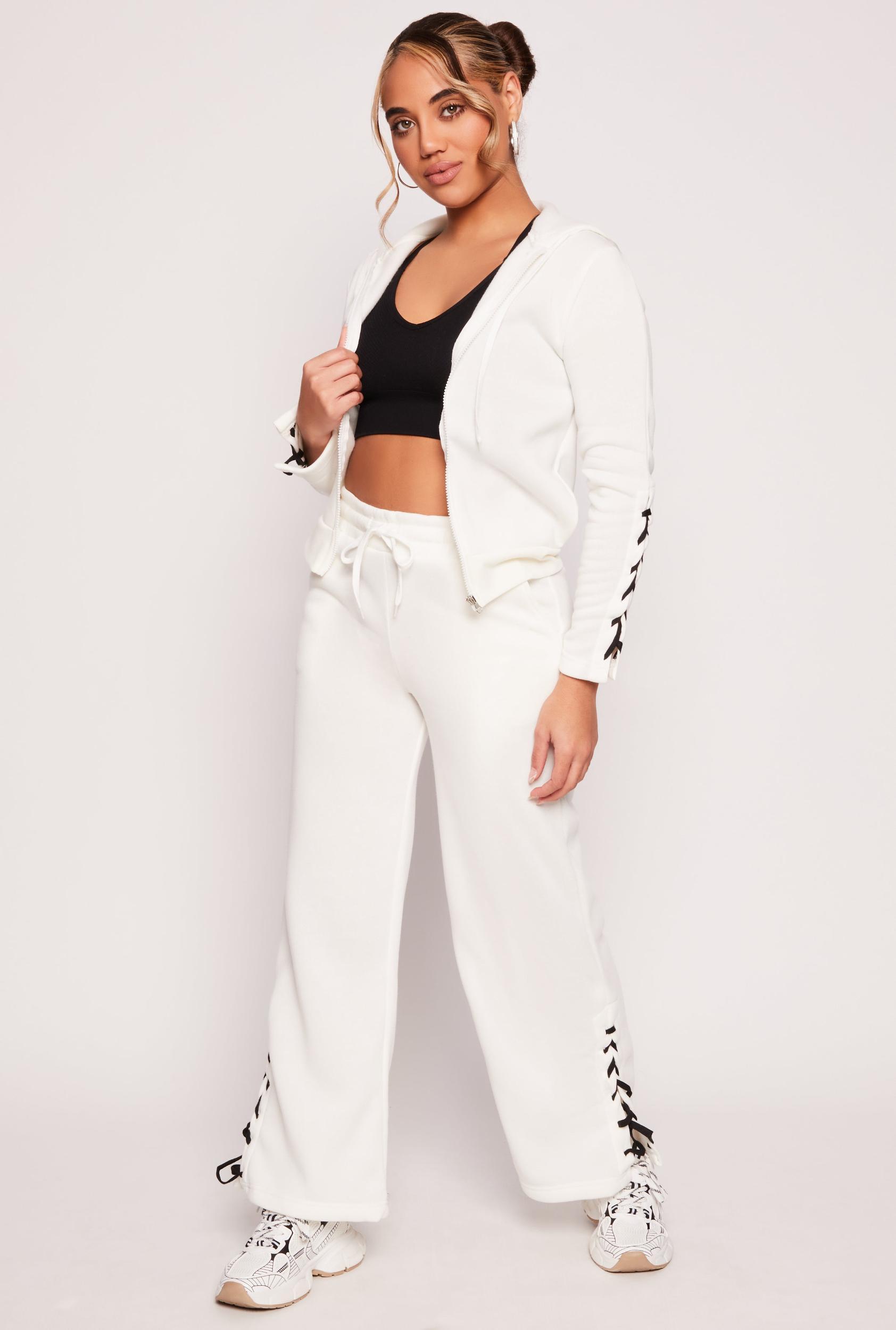 Womens Lace Up Side Sweatpants Product Image