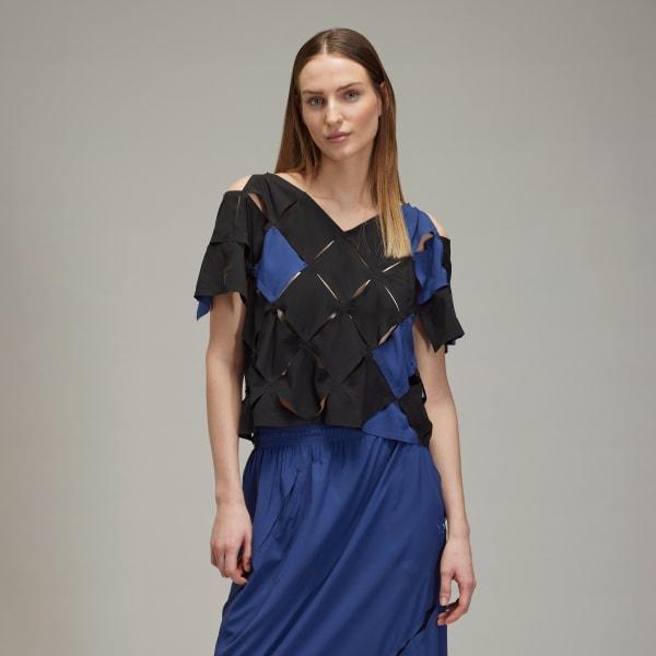 adidas Y-3 Puzzle Top Dark Blue M Womens Product Image