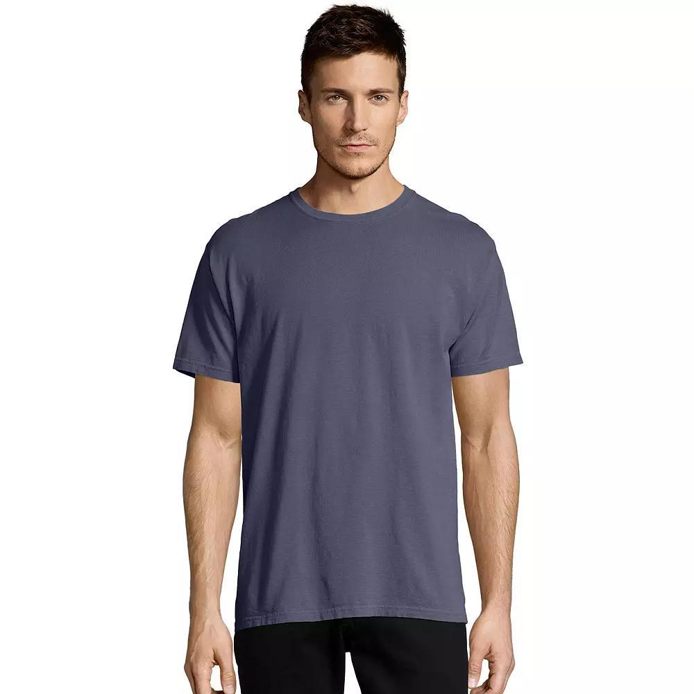 Mens Hanes ComfortWash Garment-Dyed Tee Anchor Grey Product Image