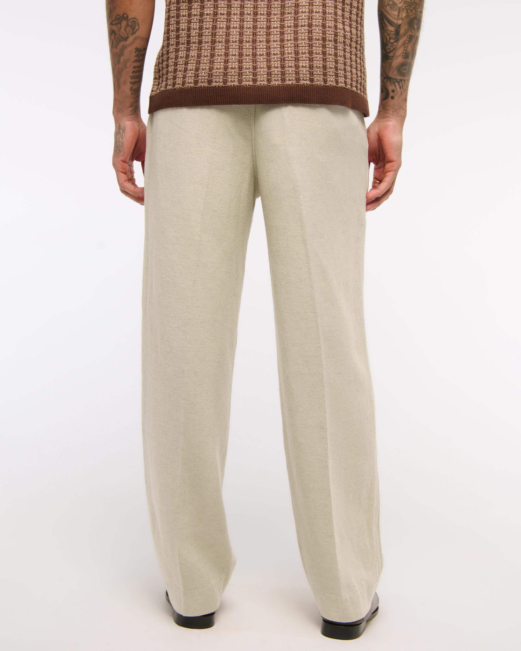 Baggy Tailored Linen-Blend Trouser Product Image