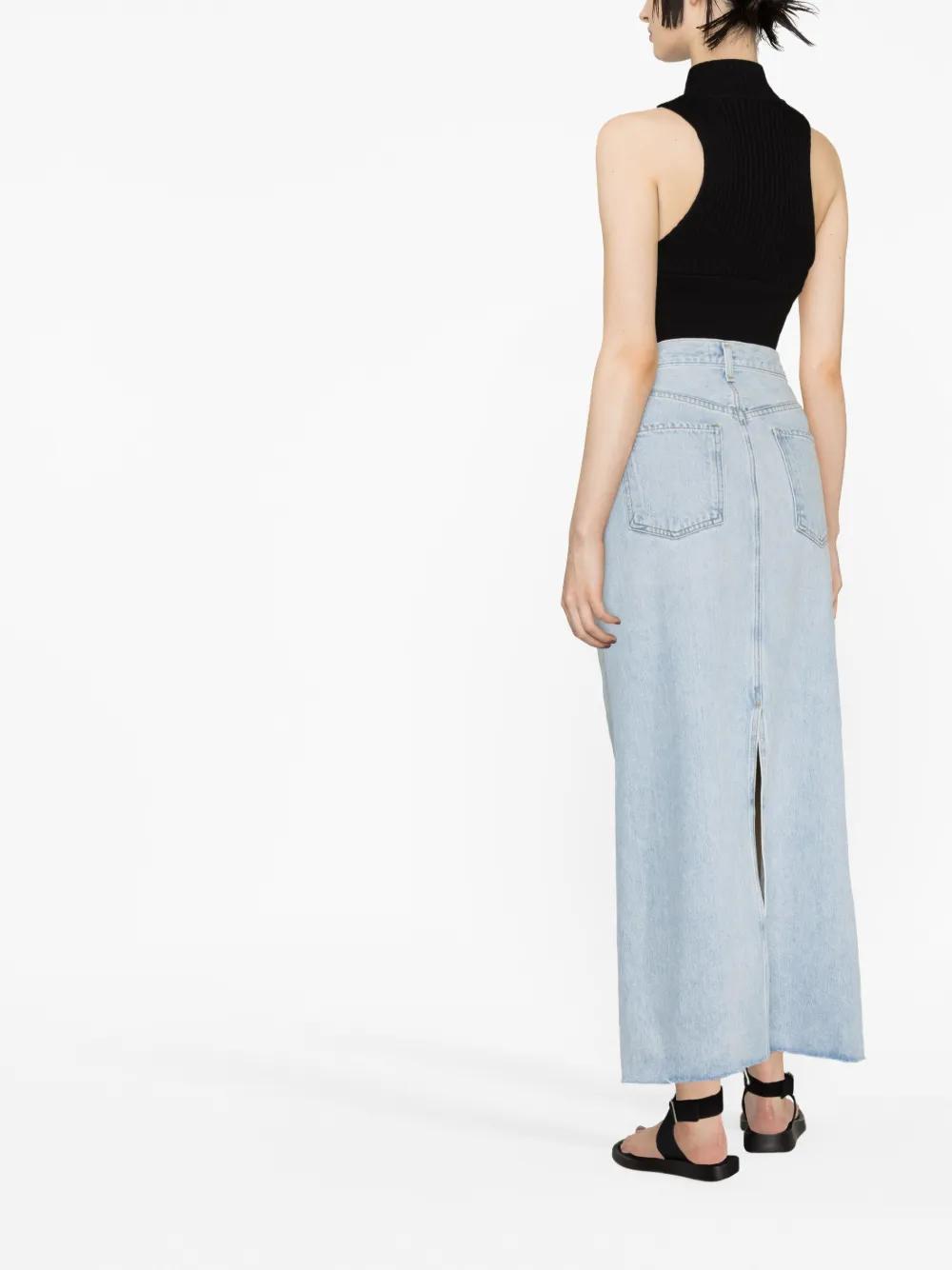 maxi denim skirt Product Image