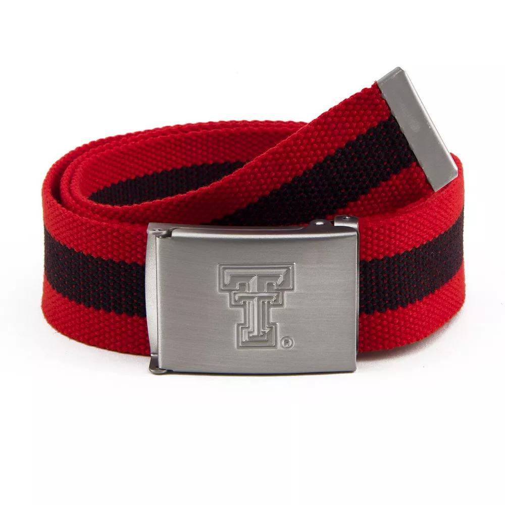 Men's Texas Tech Red Raiders Fabric Belt, Team Product Image