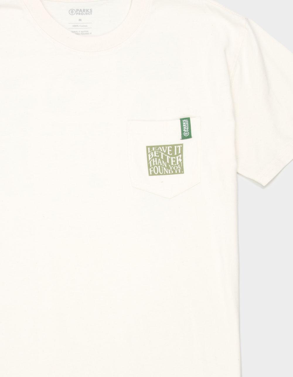PARKS PROJECT Leave It Better Mens Pocket Tee - NATURAL Product Image