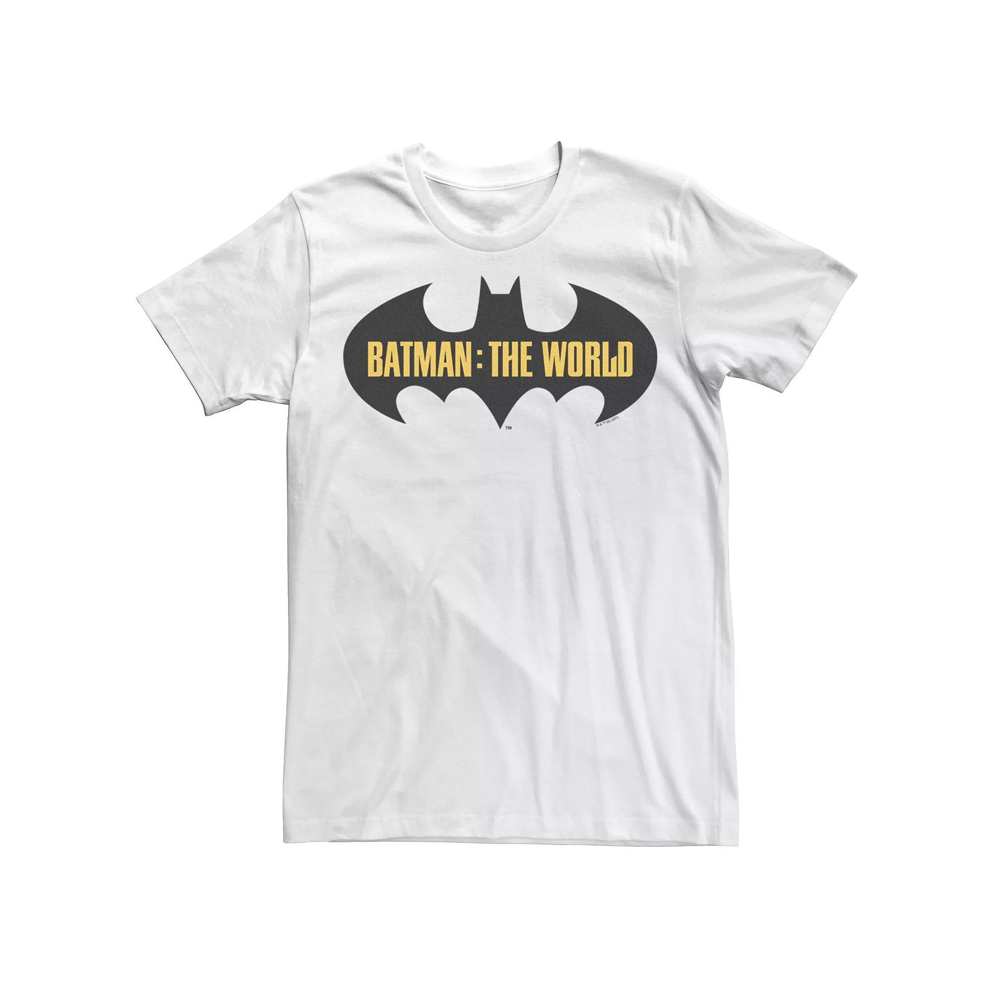 Men's Batman: El Mundo Spain Bat Logo Tee, Size: Medium, White Product Image