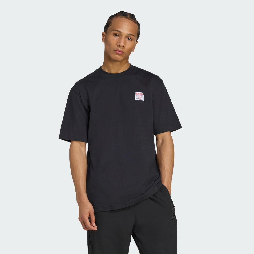 adidas Wabash Loose Tee Bronze Strata XL Mens Product Image