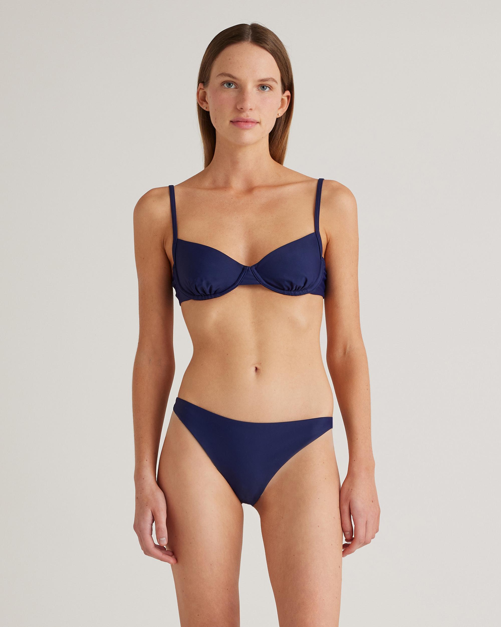 Quince | Women's Italian Demi Bikini Top 78% Recycled Polyamide, 22% Spandex Product Image