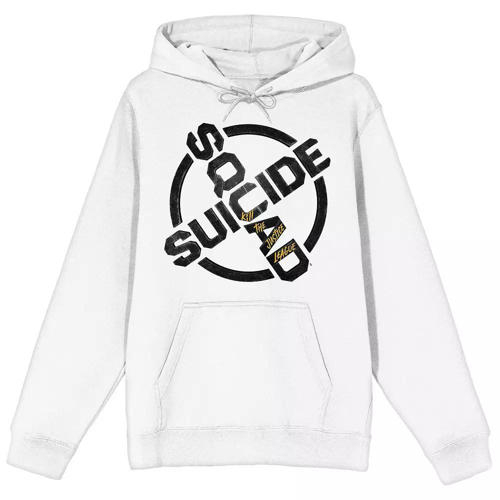 Men's DC Comics Suicide Squad Game Logo Graphic Hoodie, Size: Medium, White Product Image