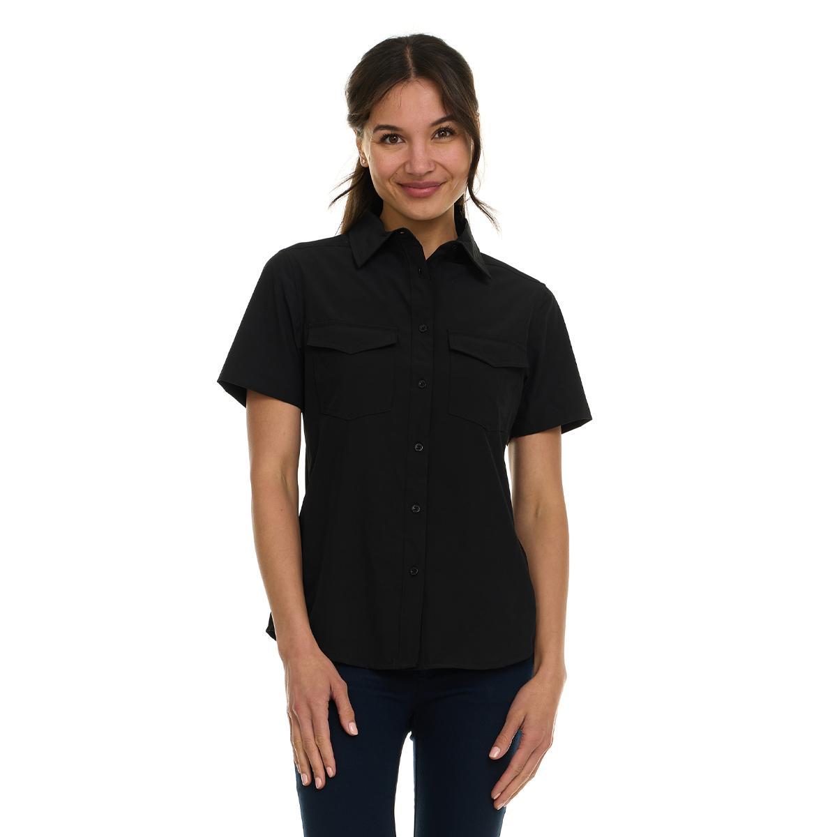 Canada Weather Gear Women's Short Sleeve Button-Up Shirt Product Image