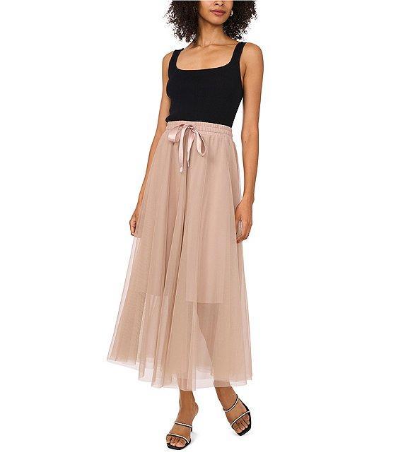 Vince Camuto Tulle Tie Front A-Line Skirt Product Image