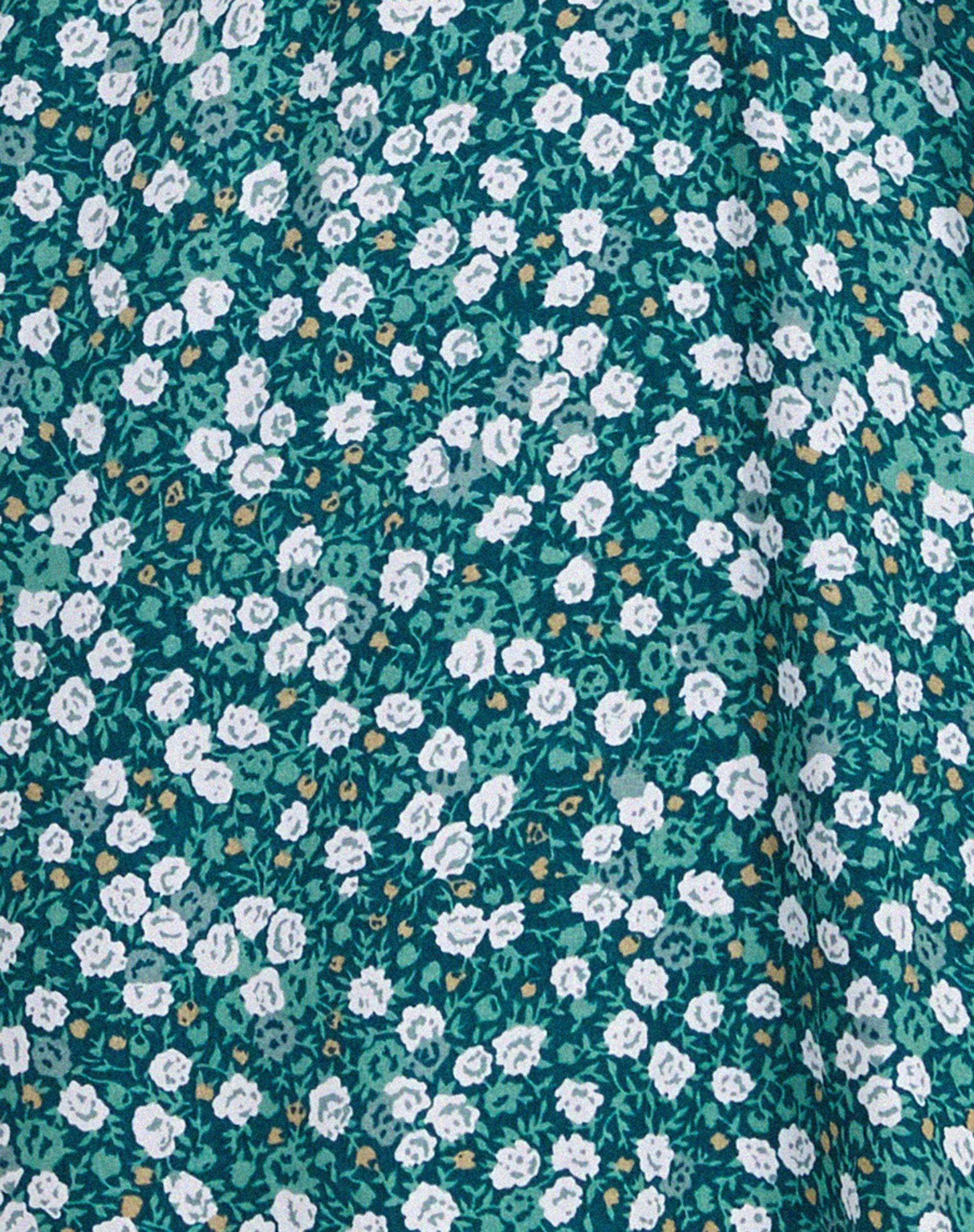 Enslee Slip Dress in Floral Field Green Product Image