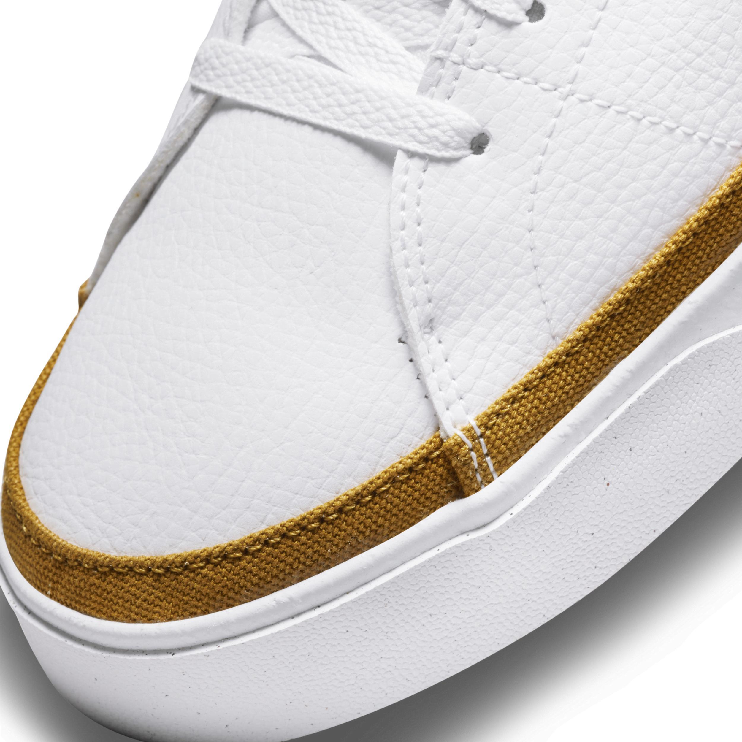 Nike Men's Court Legacy Next Nature Casual Shoes in White/White Size 12 Leather/Canvas Product Image