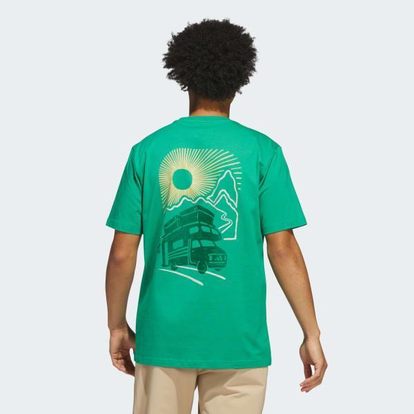 adidas Jet Set Camper Graphic Tee White 3XL Mens Product Image