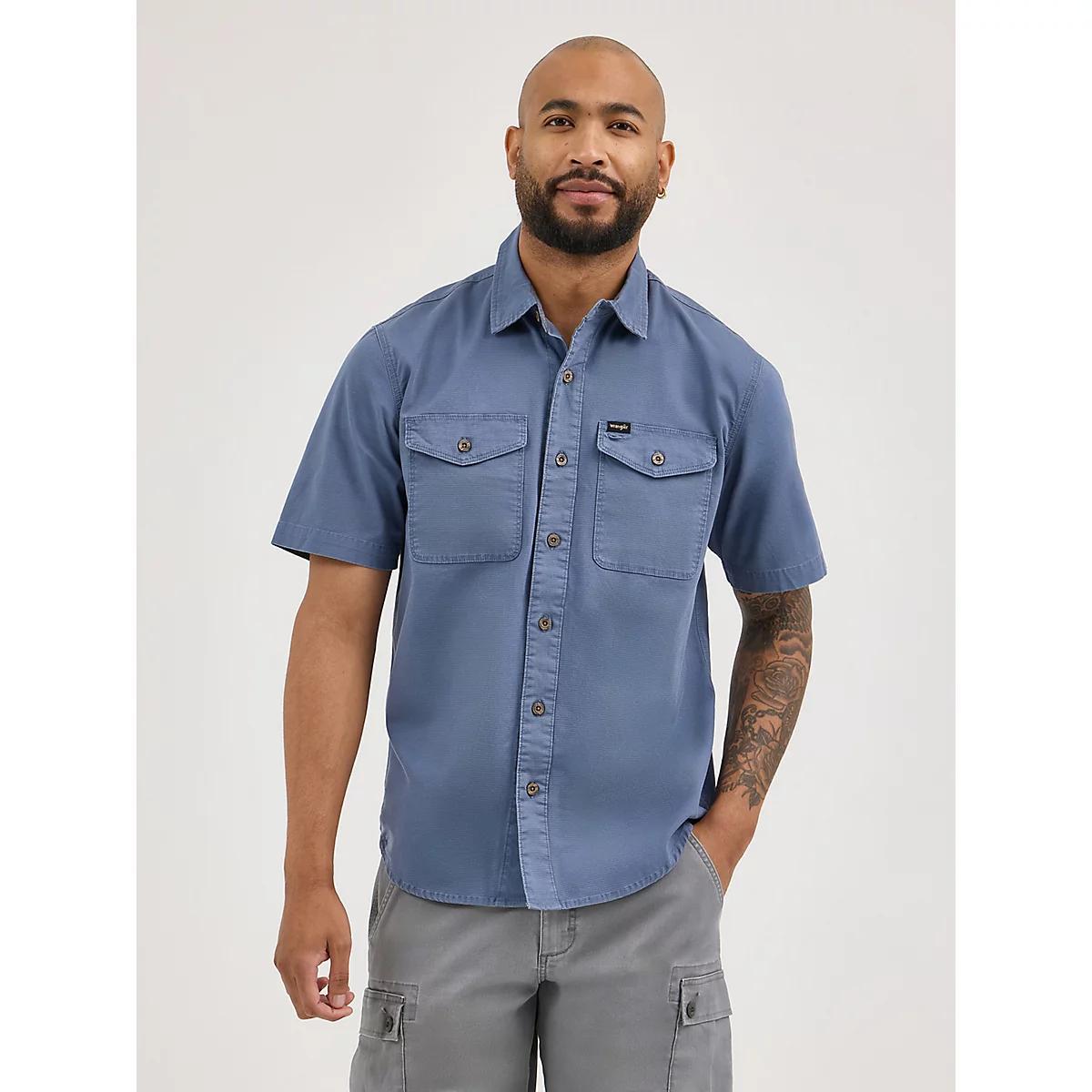 Men's Ripstop Shirt in Vintage Indigo Product Image