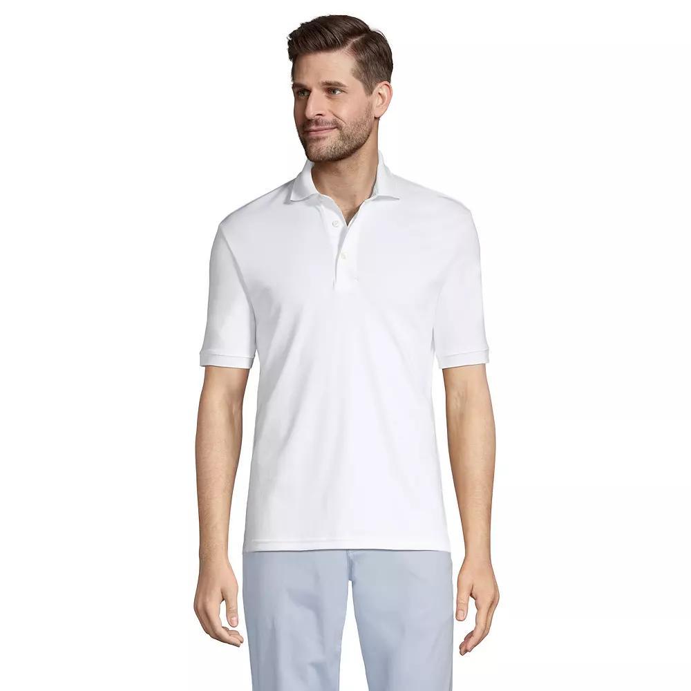 Big & Tall Lands' End Classic-Fit Supima Polo, Men's, Size: 4XB, Black Product Image
