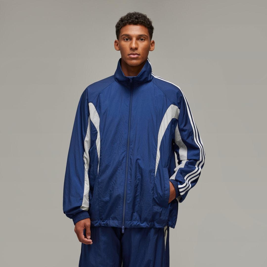 adidas Y-3 3-Stripes Nylon Shell Jacket Dark Blue XS Mens Product Image