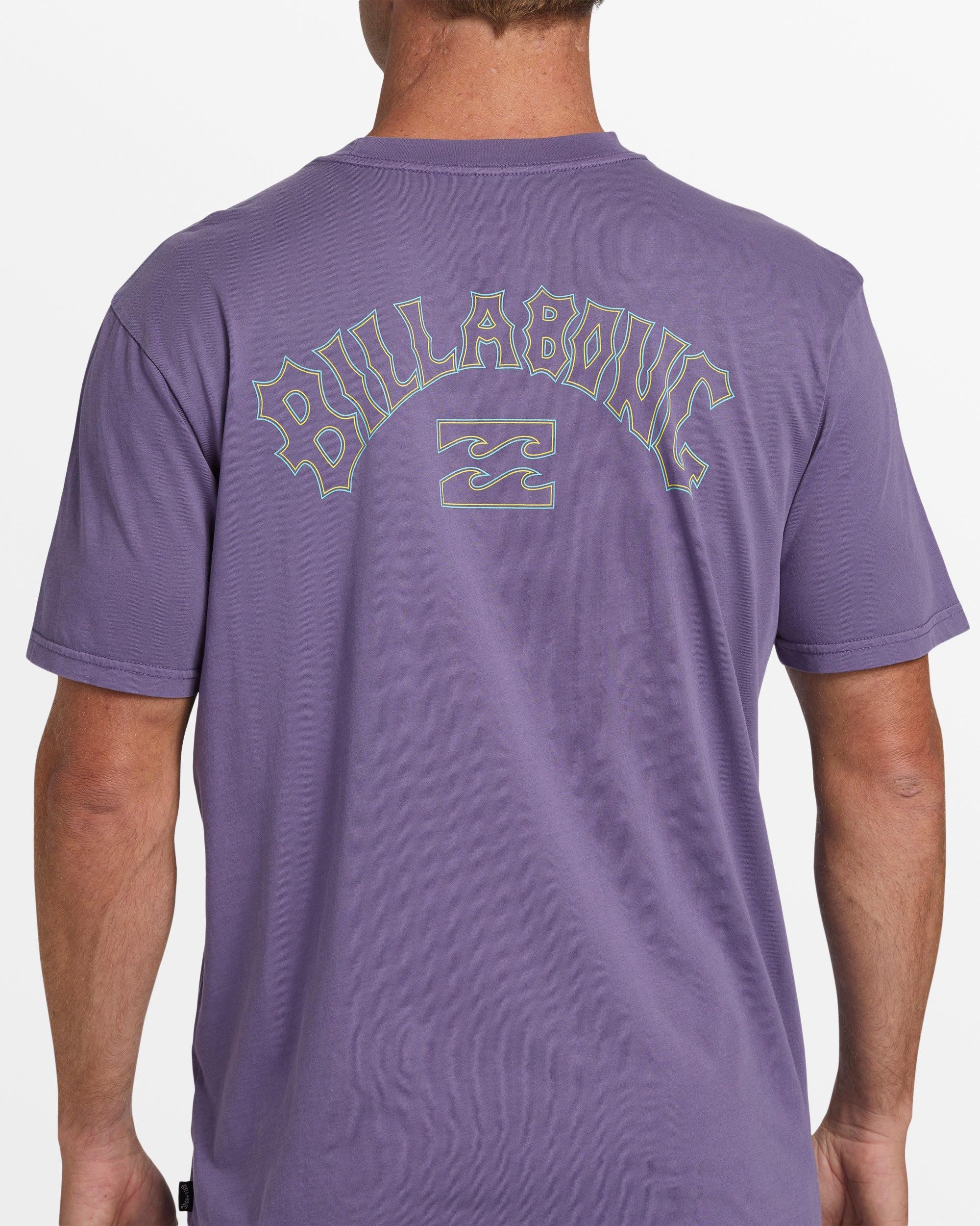 Arch Wash T-Shirt - Deep Plum Male Product Image