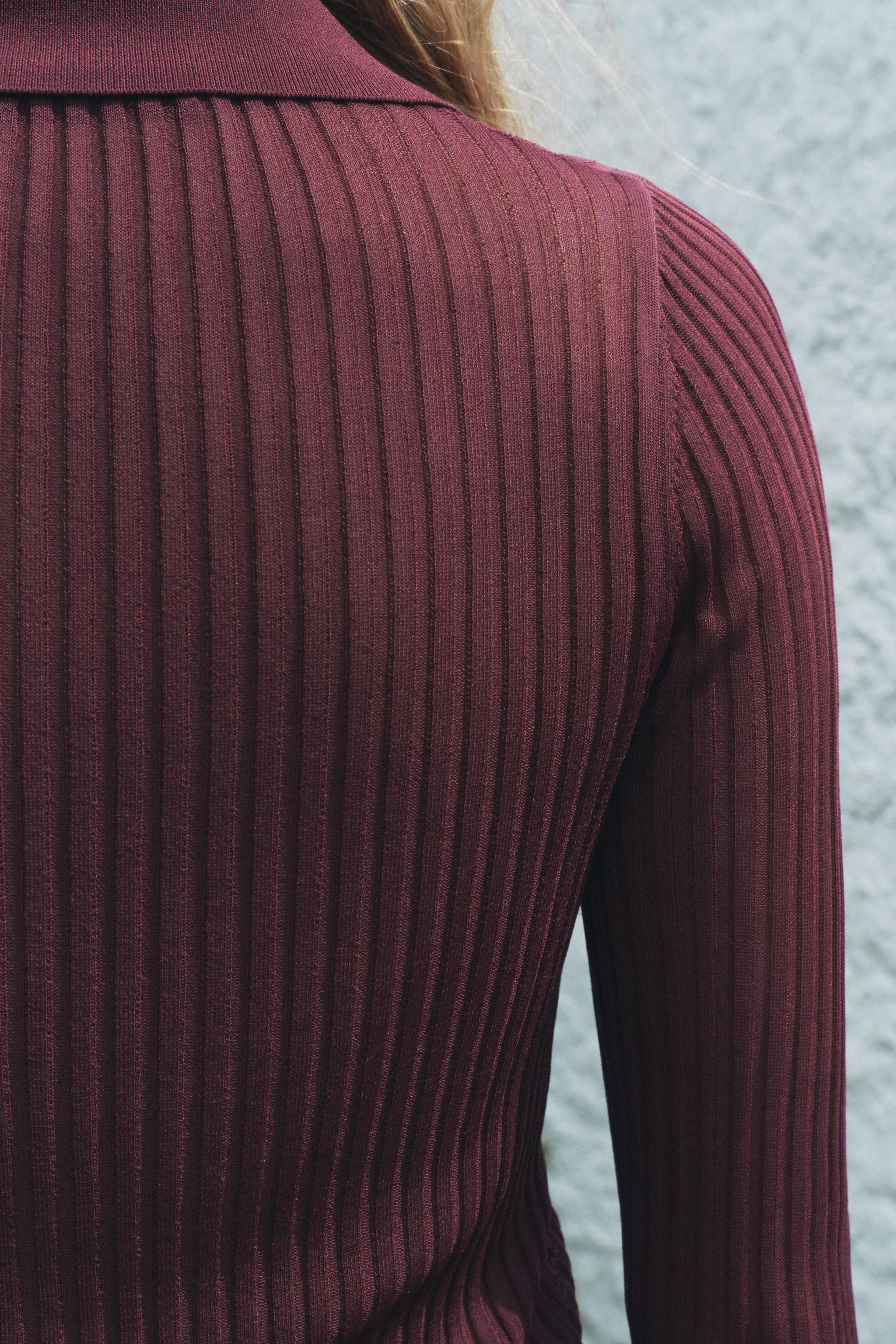 FINE RIBBED KNIT TOP Product Image