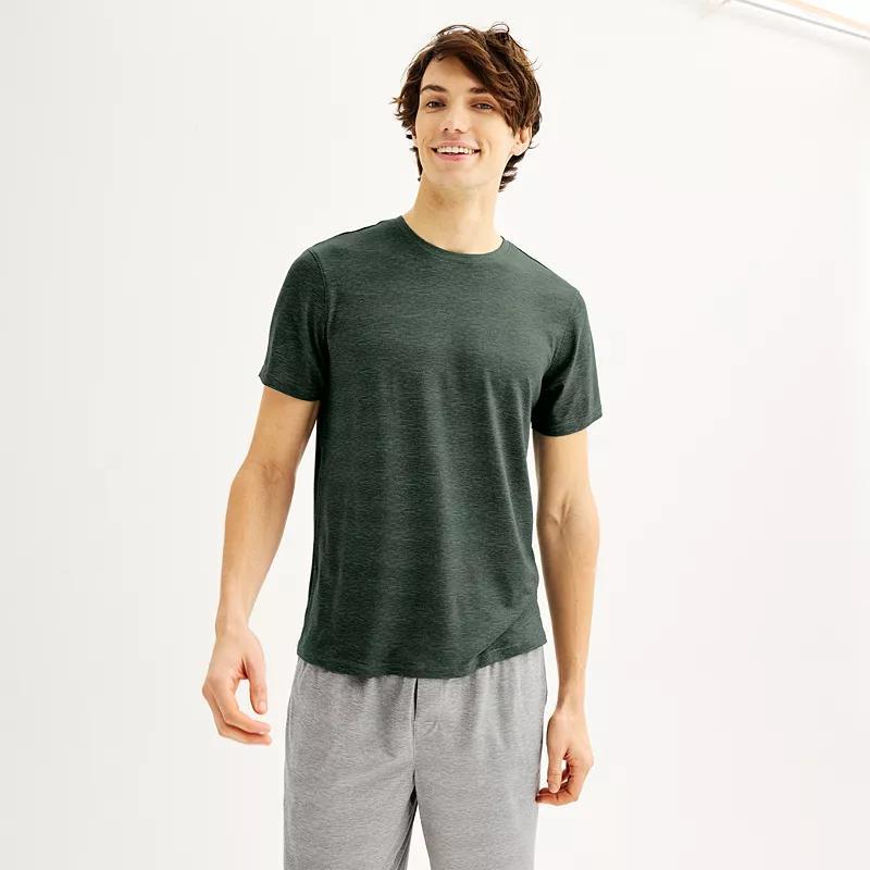 Men's Sonoma Goods For Life® Supersoft Crewneck Pajama Shirt, Size: Small, Medium Gray Space Dye Product Image
