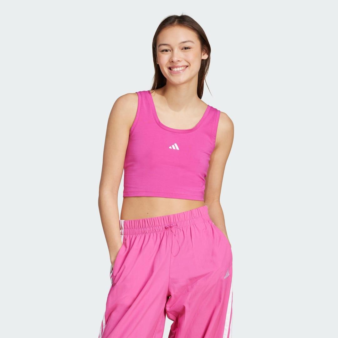 Womens adidas Essentials Small Logo Slim-Fit Sportswear Tank Top Product Image