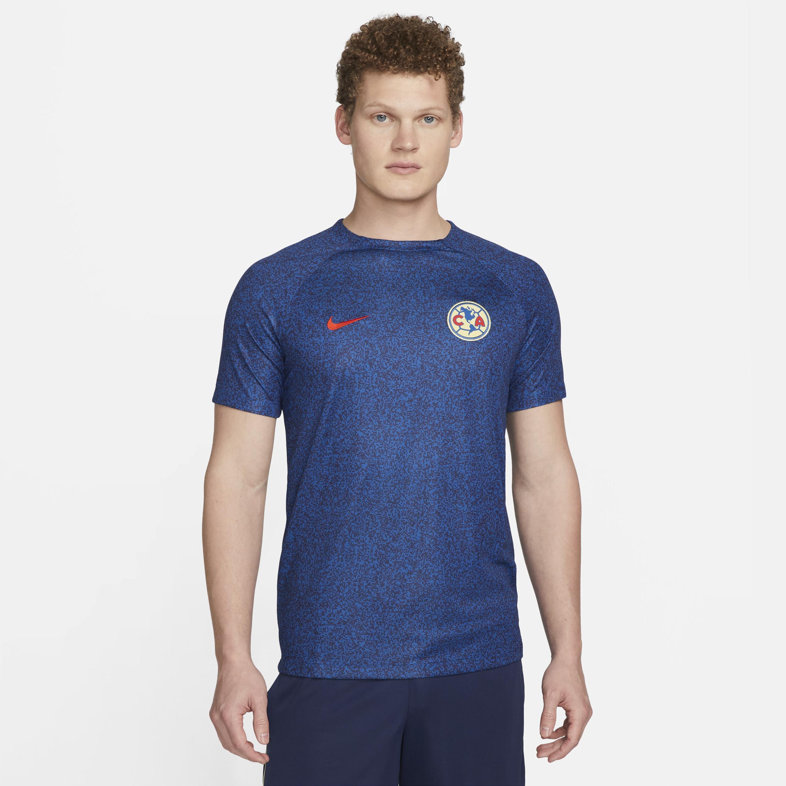 Men's Nike Blue Club America 2023 Academy Pro Pre-Match Top, Size: XL, Caf Blue Product Image