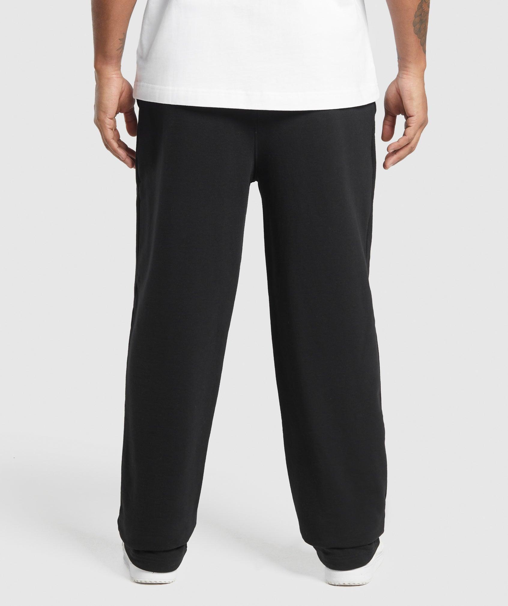 Gymshark Lifting Essentials Straight Leg Pant - Black Male Product Image