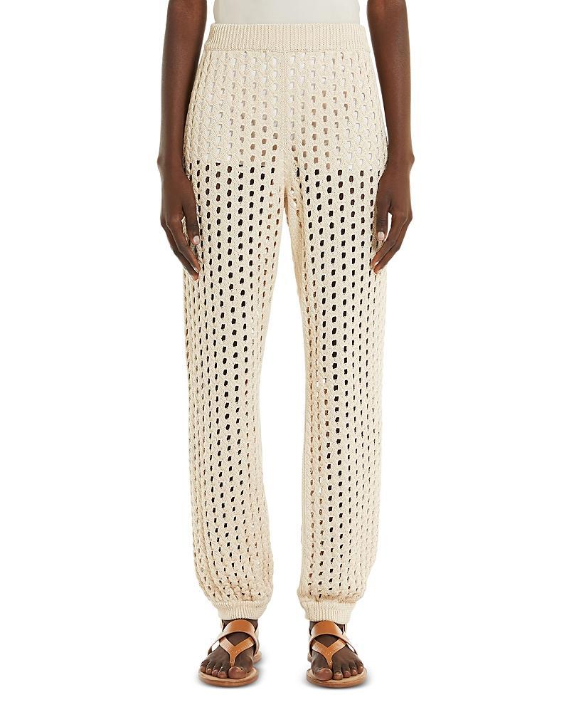 Womens Cecina Crochet Jogger Pants Product Image