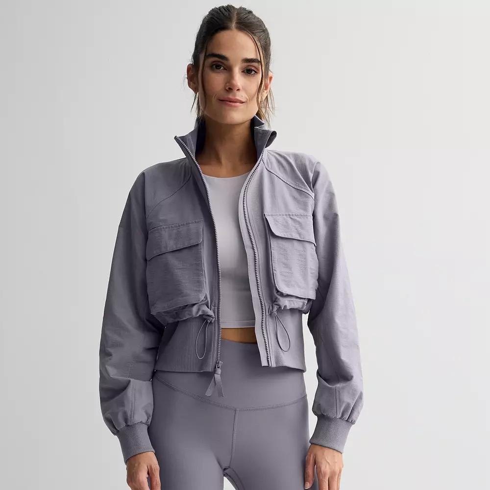 Women's FLX Woven Rib Mix Jacket, Size: Medium, Pink Sand Product Image