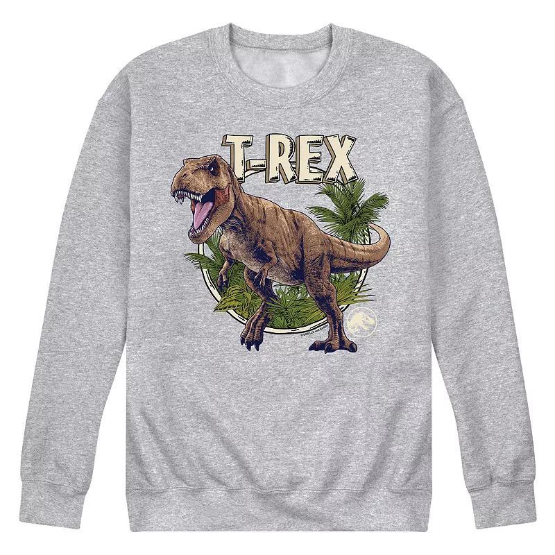 Mens Jurassic World Tyrannosaurus Fleece Sweatshirt Blue Product Image