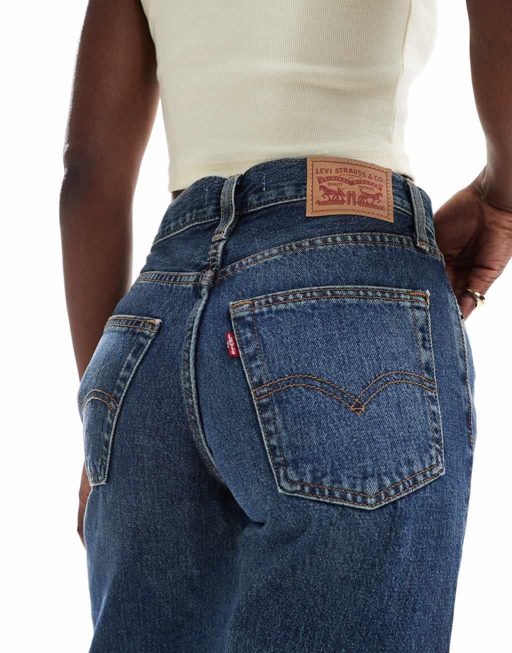 Levi's 94 baggy jeans in mid blue Product Image