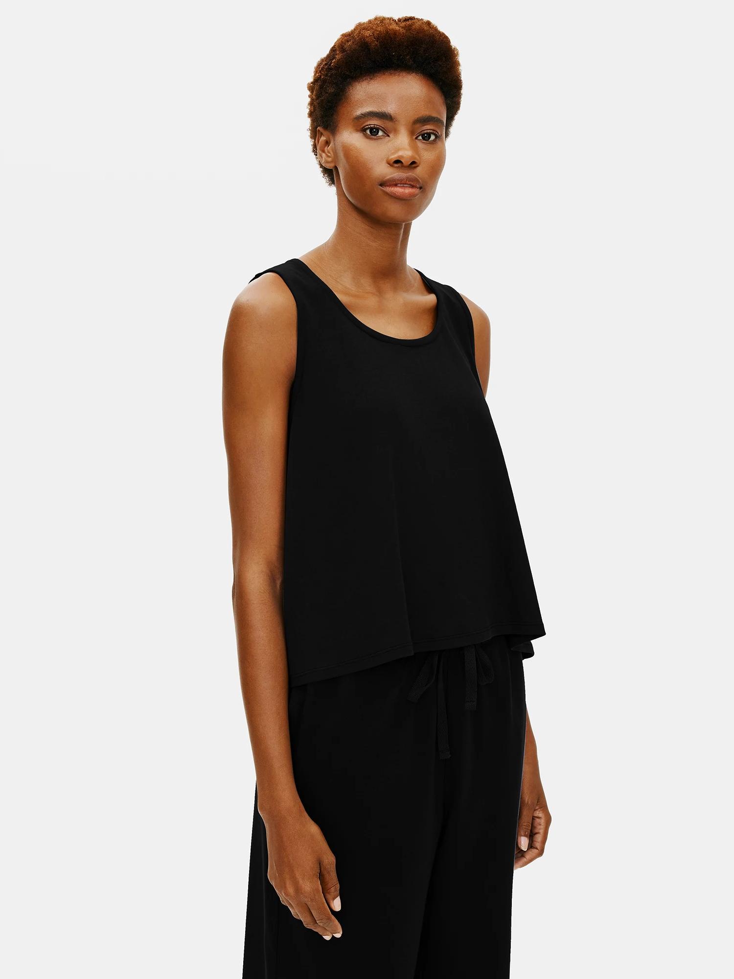 Organic Cotton Interlock U-Neck Sleep Tank Product Image