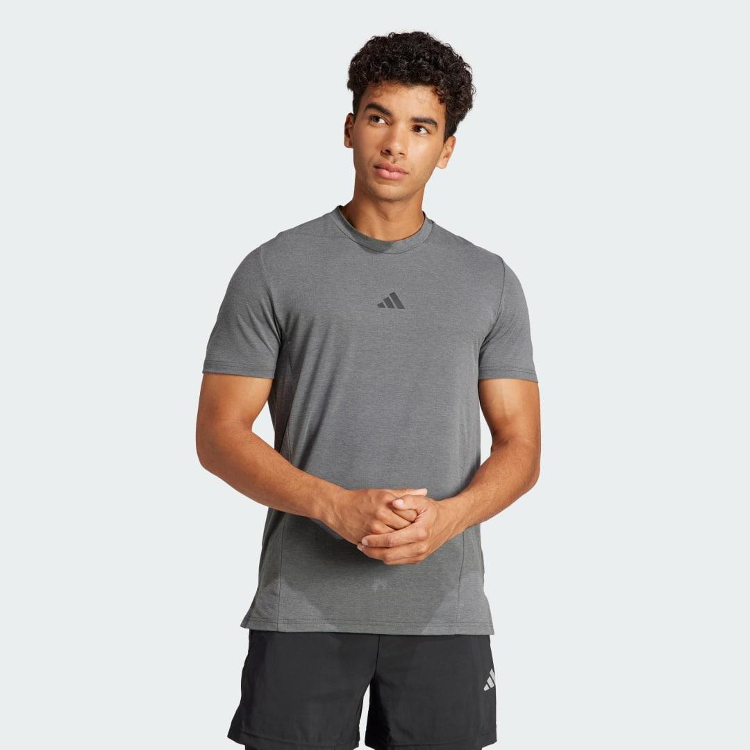 adidas Designed for Training Workout Tee Pure Ruby L Mens Product Image