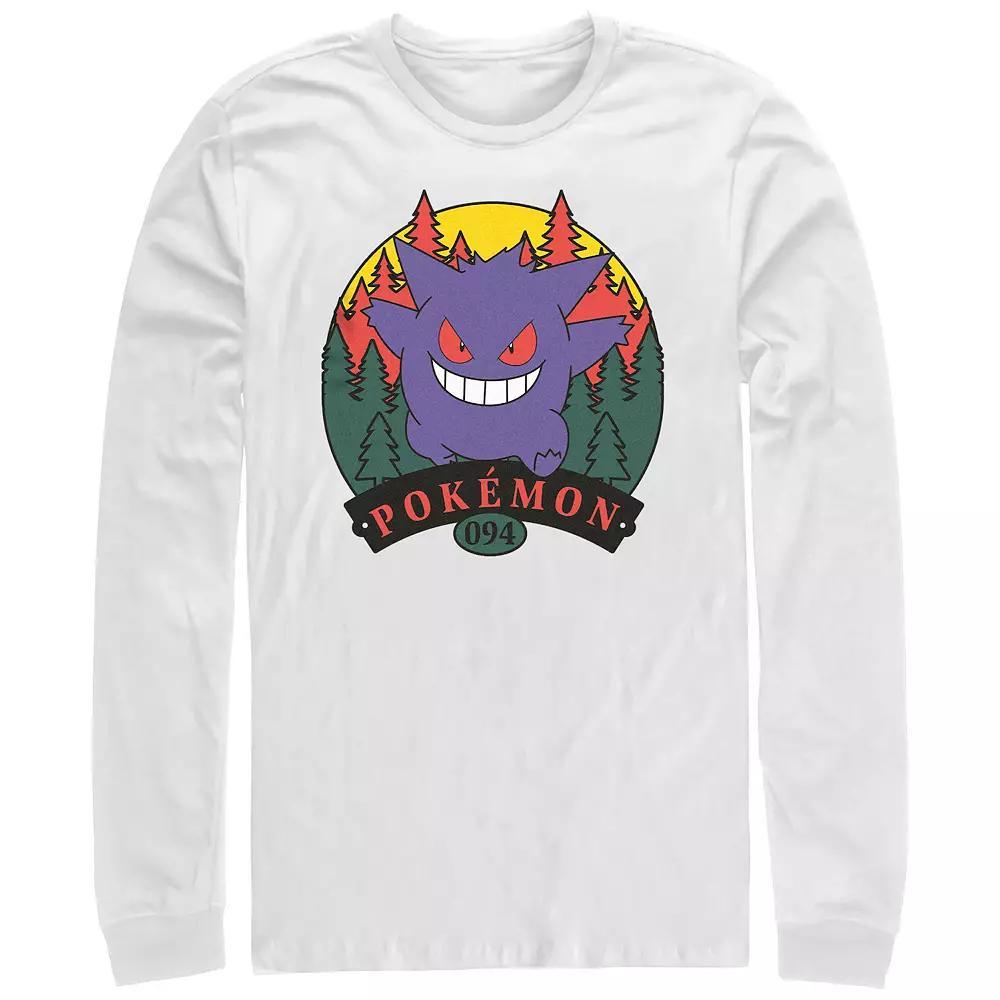 Men's Pokemon Gengar Attack Graphic Tee, Size: XXL, White Product Image