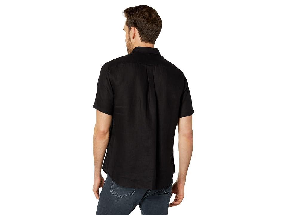 Mens Linen Short-Sleeve Button-Up Shirt Product Image