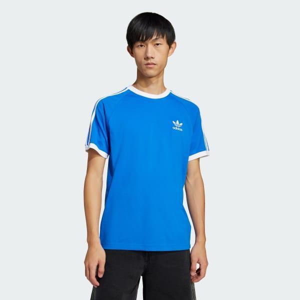 adidas Adicolor Classics 3-Stripes Tee Blue M Mens Product Image