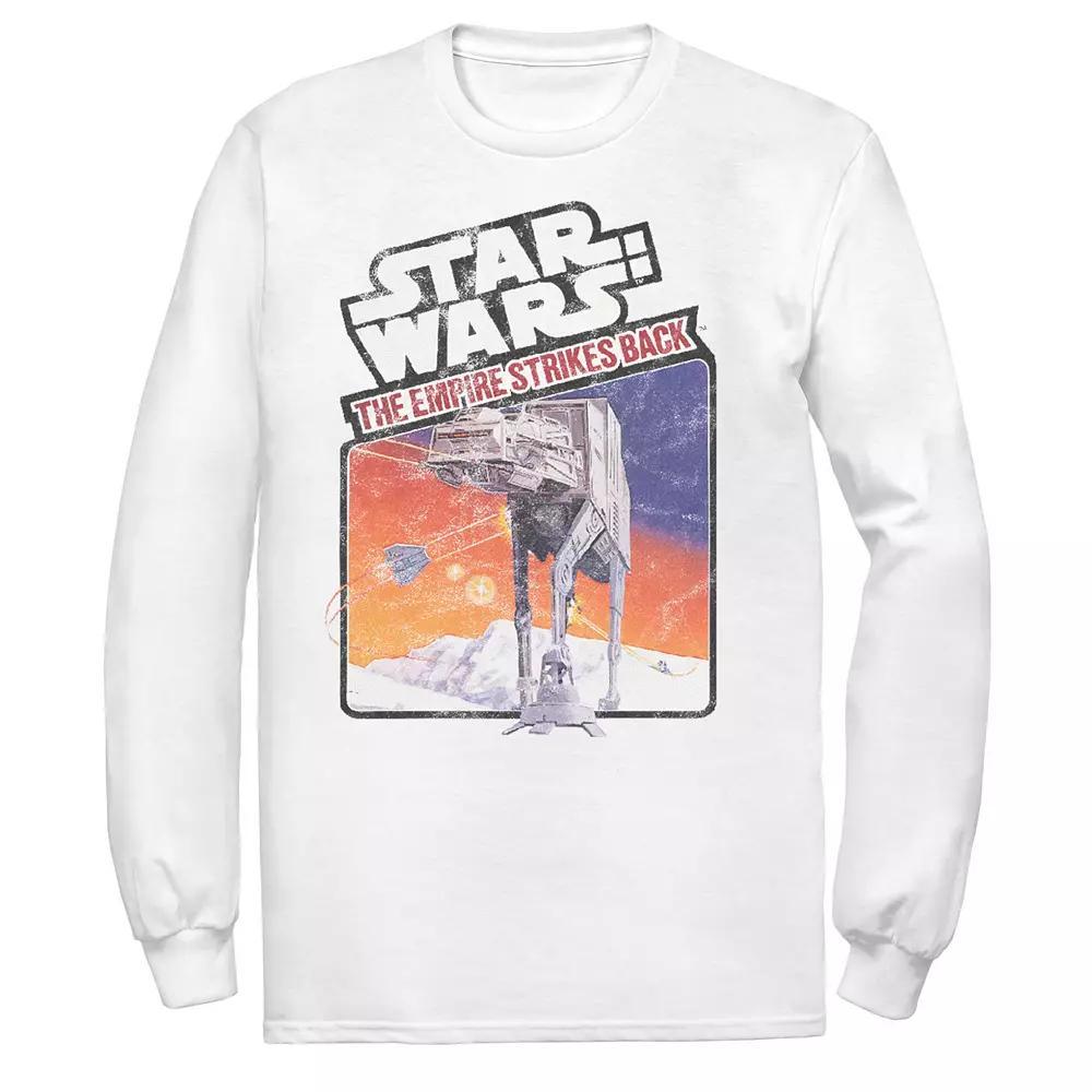 Men's Star Wars The Empire Strikes Back AT-AT Poster Tee, Size: Medium, White Product Image