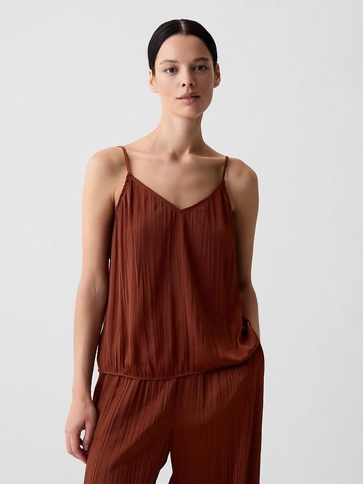 Pleated Satin Cami Product Image