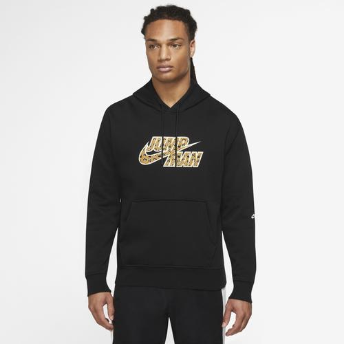 Jordan Mens Jordan Flight Fleece Pullover Hoodie - Mens Brown/Black Product Image
