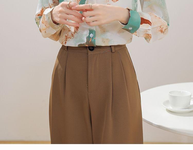 Long-Sleeve Patterned Shirt Product Image